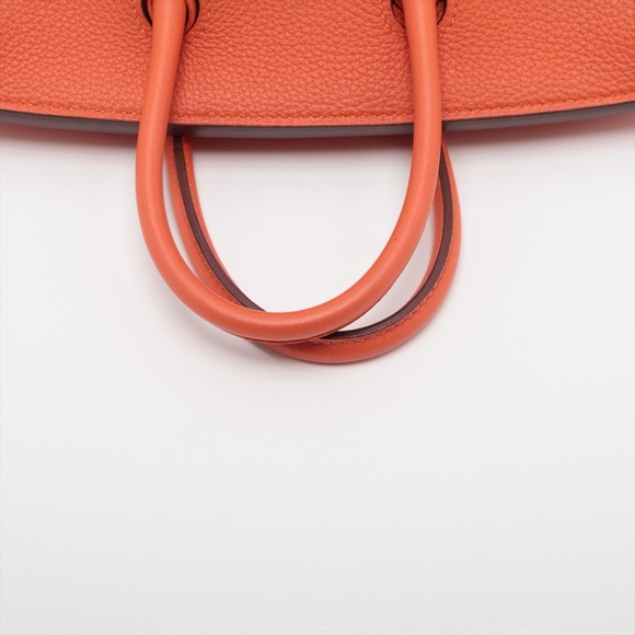 Sold out ✅ Hermes Birkin 25 Togo Orange Poppy Silver Metal - Picture 5 of 12